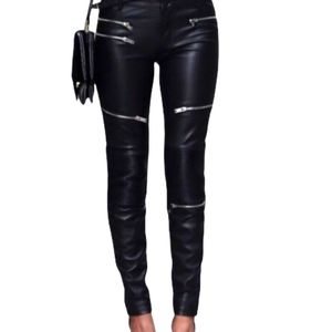 Zara Faux Leather Pants